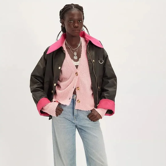 Free People Found My Friend Cardi Pink - Picture 7 of 7